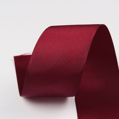 Ruban polyester gros grain de couleur assortie 3mm-100mm solide pour l'emballage de cadeaux et l'artisanat de bricolage