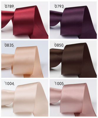 Ruban de satin polyester à double face de 25 mm pour accessoires de vêtements