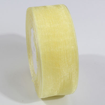 2Ruban d'organes en polyester de 0,5 cm pour les arcs de bricolage ou la décoration de mariage ou l'emballage de gâteaux