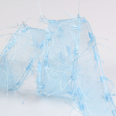 25mm-50mm Tassel Edge Polyester Organza ruban pour le chocolat de fleurs emballage cadeau et décoration de vêtements