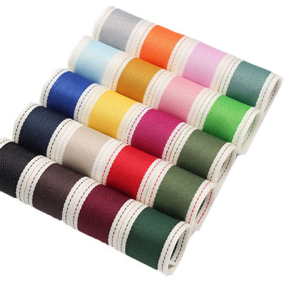 Ruban de polyester 6 mm-40 mm en rouleaux de ruban de polyester vert rouge