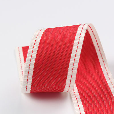 Ruban de polyester 6 mm-40 mm en rouleaux de ruban de polyester vert rouge