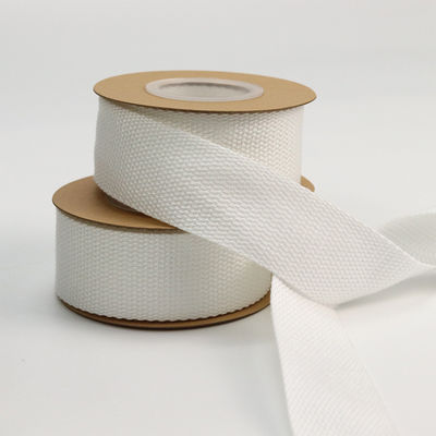 Tape de coton blanc en polyester ISO14001 Ruban de coton personnalisé