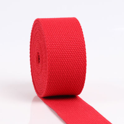 Ruban adhésif de polyester de coton rouge brun pour poignées et valises