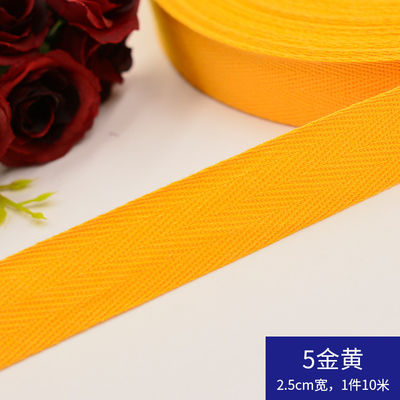 Herribone Design ruban de coton violet orange ruban de coton