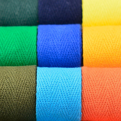 Herribone Design ruban de coton violet orange ruban de coton