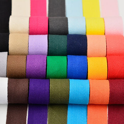 Herribone Design ruban de coton violet orange ruban de coton