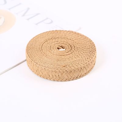 Certificat FSC Ruban de papier tissé Raffia Eco Friendly Emballage en papier cadeau Ruban de papier