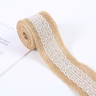 Ruban de tissu rose de 65 mm avec dentelle 10 mètres ruban de tissu de tissu naturel