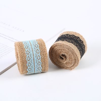 Ruban de tissu rose de 65 mm avec dentelle 10 mètres ruban de tissu de tissu naturel