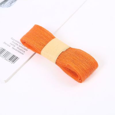 Ruban à mousse de jute rouge orang et vert