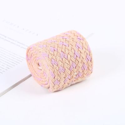Ruban de jute tissé tressé Ruban de jute bleu coloré pour l'arbre de Noël