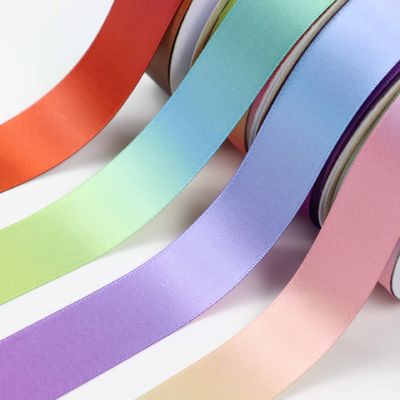 Changement progressif de couleur du ruban de polyester 25 mm