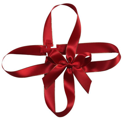 Des fleurs de ruban en satin de polyester personnalisées pour la décoration des fêtes