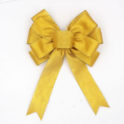 Arcs en satin rouge polyester jaune pour l' artisanat