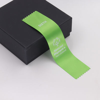 Médaille bleu-vert Prix ruban Polyester Satin ruban de médaille sur mesure