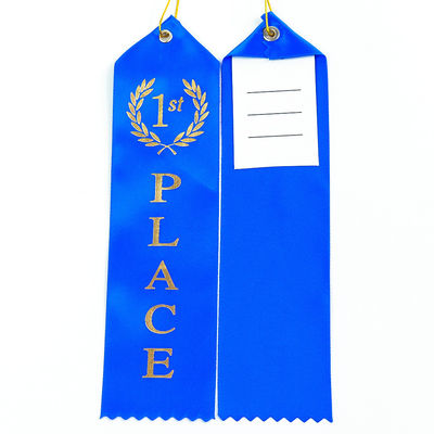Médaille bleu-vert Prix ruban Polyester Satin ruban de médaille sur mesure