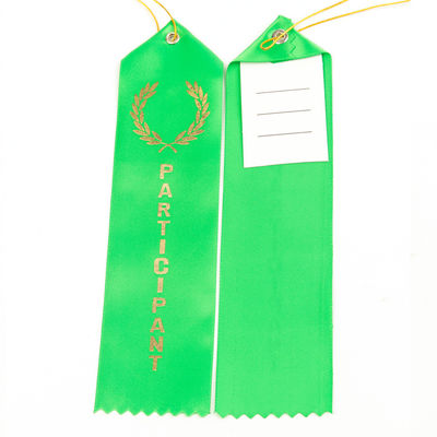 Médaille bleu-vert Prix ruban Polyester Satin ruban de médaille sur mesure