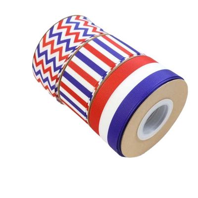 Encré polyester gros grain ruban imprimé par le logo personnalisé