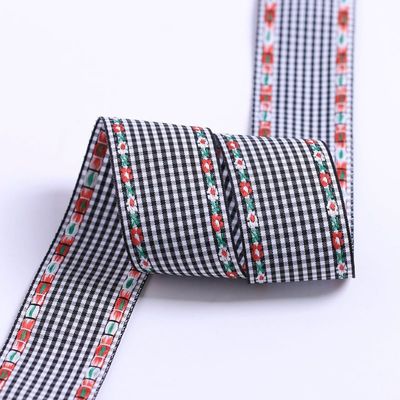 7 mm-38 mm ruban broderie bleue ISO9001 ruban broderie florale