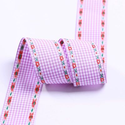 7 mm-38 mm ruban broderie bleue ISO9001 ruban broderie florale