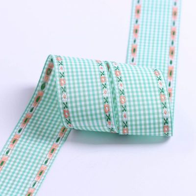7 mm-38 mm ruban broderie bleue ISO9001 ruban broderie florale
