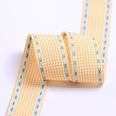 7 mm-38 mm ruban broderie bleue ISO9001 ruban broderie florale