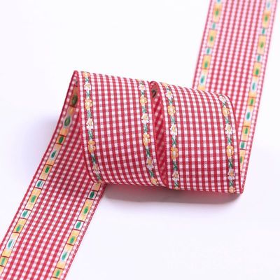 7 mm-38 mm ruban broderie bleue ISO9001 ruban broderie florale