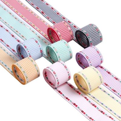 7 mm-38 mm ruban broderie bleue ISO9001 ruban broderie florale