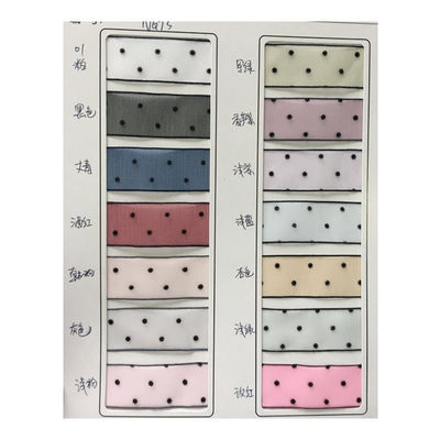 10mm-60mm Dot Velour filé ruban de broderie double face ruban de velours