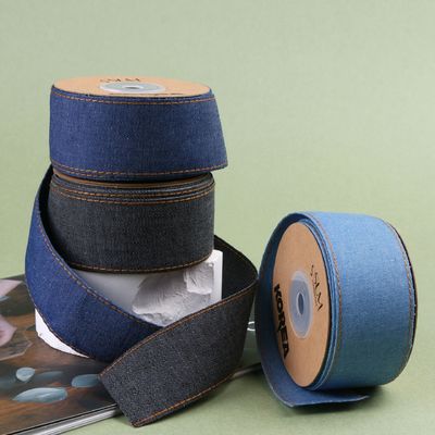 OEM ODM Blue Denim Jeans Ruban 12mm-38mm Ruban Pour les jeans