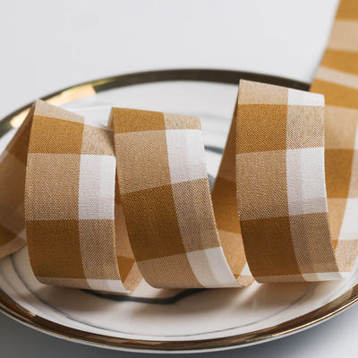 Ruban filaire à carreaux noir et blanc 7 mm-40 mm Polyester