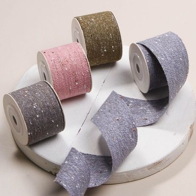 Ruban de lin en coton à double face 6 mm-40 mm Rouleaux de ruban sur mesure OEM