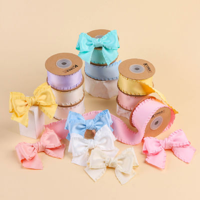 Ruban de satin en polyester 25 mm-38 mm à double face