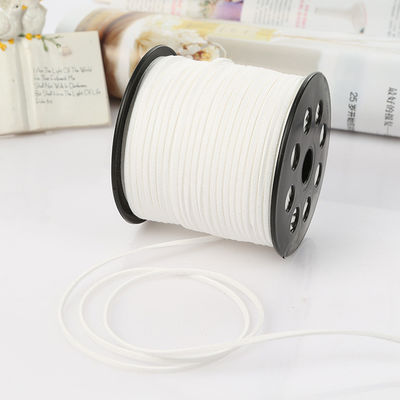 Ruban de velours câblé en cuir suède 3 mm Ruban de velours double face