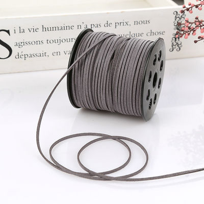 Ruban de velours câblé en cuir suède 3 mm Ruban de velours double face