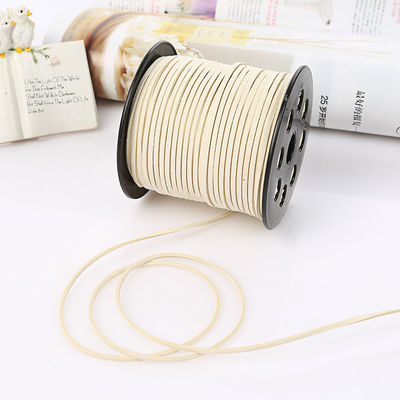 Ruban de velours câblé en cuir suède 3 mm Ruban de velours double face