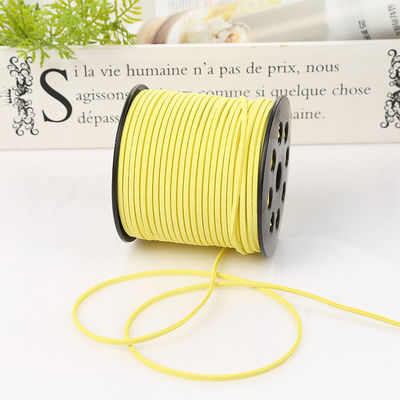Ruban de velours câblé en cuir suède 3 mm Ruban de velours double face