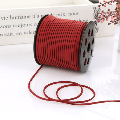Ruban de velours câblé en cuir suède 3 mm Ruban de velours double face