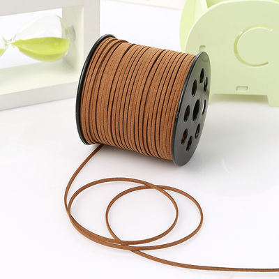 Ruban de velours câblé en cuir suède 3 mm Ruban de velours double face