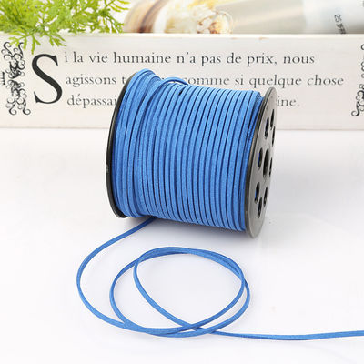 Ruban de velours câblé en cuir suède 3 mm Ruban de velours double face