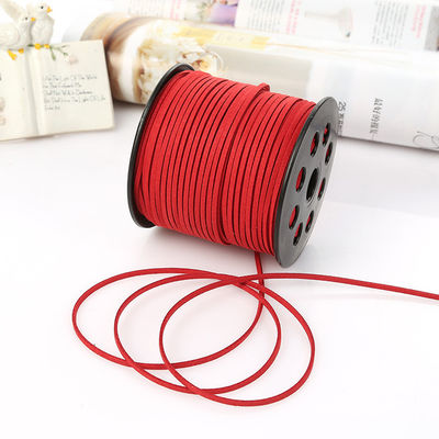 Ruban de velours câblé en cuir suède 3 mm Ruban de velours double face