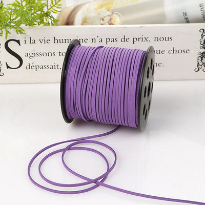 Ruban de velours câblé en cuir suède 3 mm Ruban de velours double face