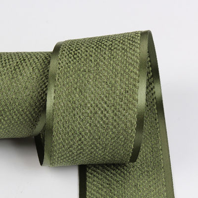 Corée Ruban de velours de coton polyester 10 mm-40 mm Ruban de velours vert câblé