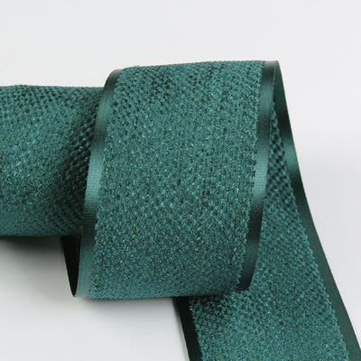 Corée Ruban de velours de coton polyester 10 mm-40 mm Ruban de velours vert câblé