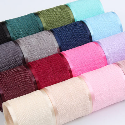 Corée Ruban de velours de coton polyester 10 mm-40 mm Ruban de velours vert câblé
