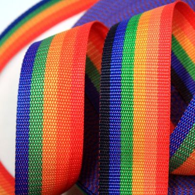 2 cm 5 cm toile d'arc-en-ciel 0,5 mm d'épaisseur toile de polypropylène tissée