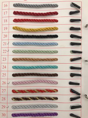 3 fils de câbles en nylon à double tresse 1 cm de câbles poly