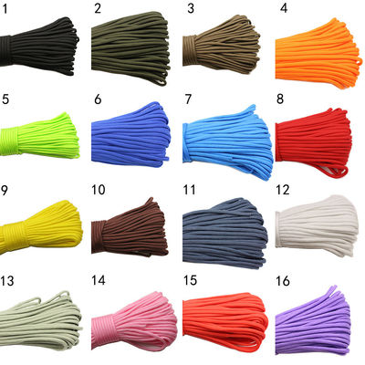 Corde de nylon orange colorée ISO9001 Corde en polyester à double tresse