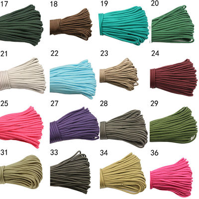Corde de nylon orange colorée ISO9001 Corde en polyester à double tresse